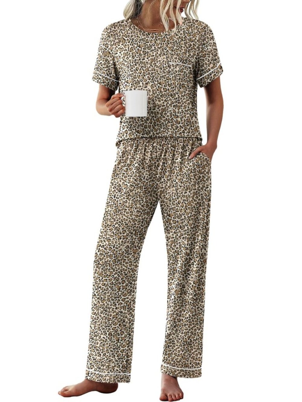 Pajamas for Women Set 2 Piece Sleepwear Comfy Lounge Set S-XXL